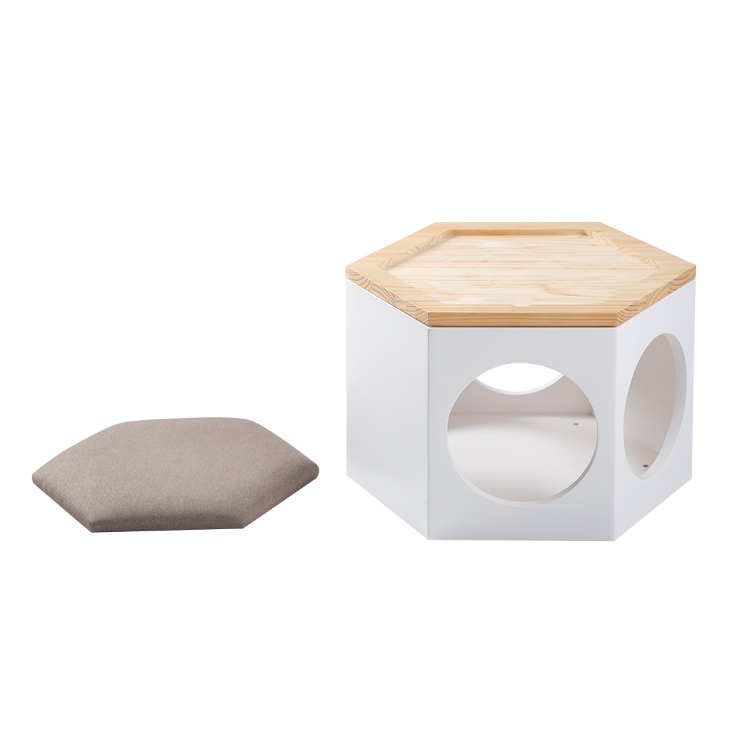 MYZOO マイズー 六角ハウス スツール ローテーブル キャットウォーク