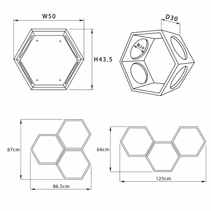 MYZOO マイズー 六角ハウス3個+宇宙船GAMMブラック セット