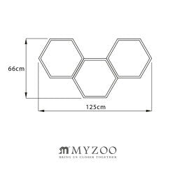 MYZOO マイズー キャットウォークセット 六角ハウス ブラック3個+六角ハウスカバー