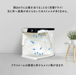 PePe ペット ドライルーム 軽量 ペットハウス ドライヤー ボックス ペットドライルーム ケアシャワー エアシャワー ワンタッチ 静音設計簡単水洗い可 ストレスフリー 広々 水抜き スライドドア ハウス